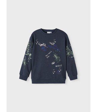 Name it winter sweater jongens - blauw - NkmPbambo