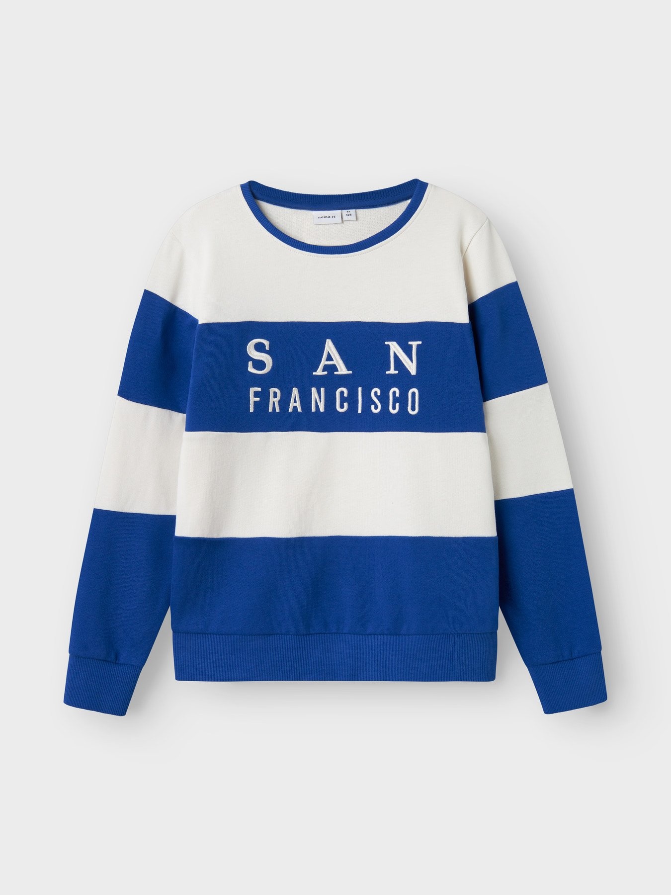 Name it winter sweater jongens - blauw - NkmPfungi afbeelding