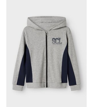 Name it winter sweat vest jongens - grijs - NkmLenno