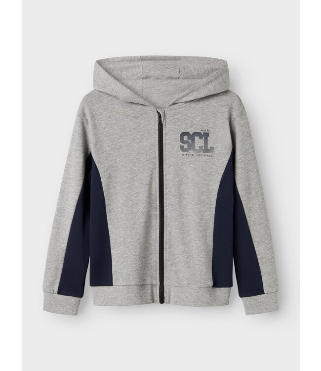 Name it winter sweat vest jongens - grijs - NkmLenno