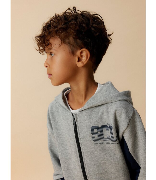 Name it winter sweat vest jongens - grijs - NkmLenno