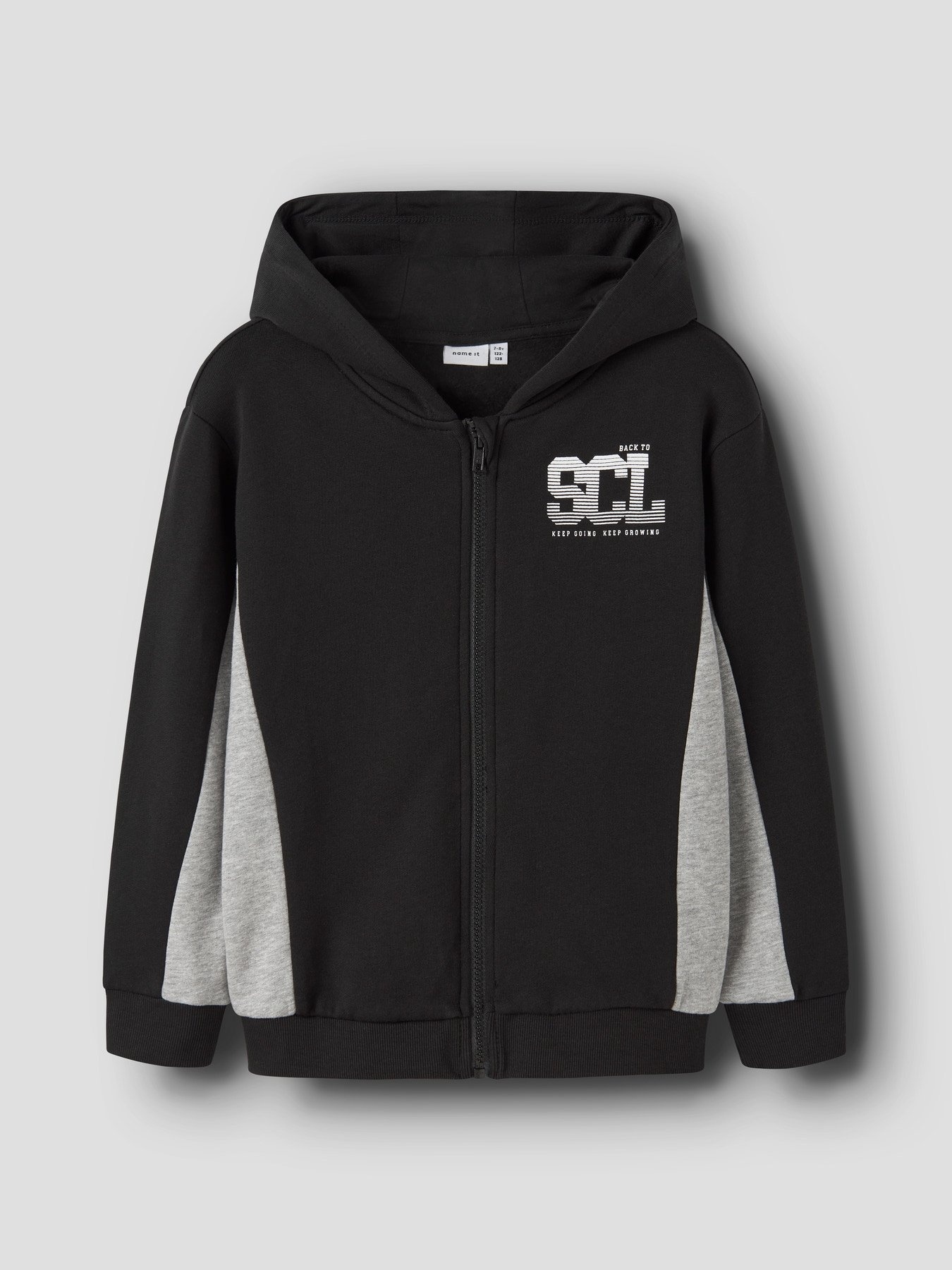 Name it winter sweat vest jongens - zwart - NkmLenno afbeelding