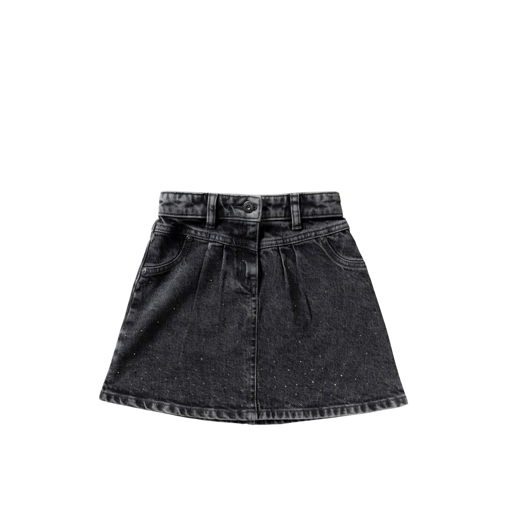 Your wishes winter rok meisjes - grijs - denim, glitter, stretch afbeelding