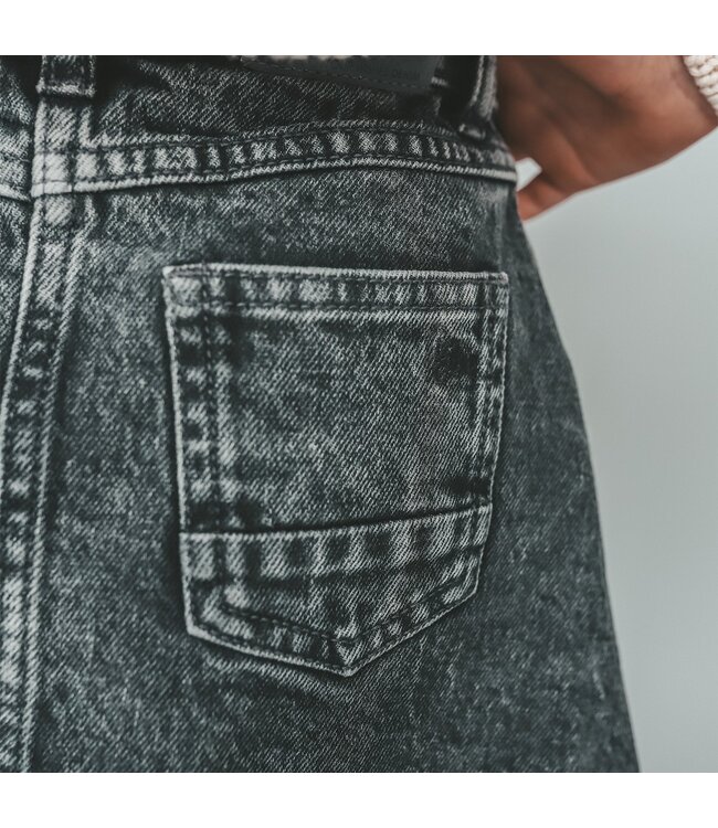 Your wishes winter rok meisjes - grijs - denim, glitter, stretch