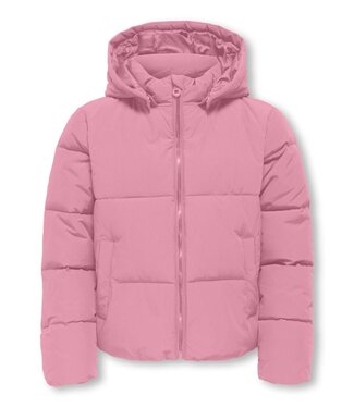 Kids ONLY winter winterjas meisjes - roze - puffer - Kogmalia