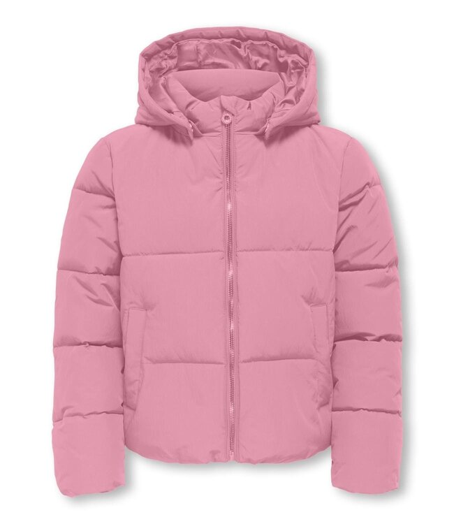 Kids ONLY winter winterjas meisjes - roze - puffer - Kogmalia