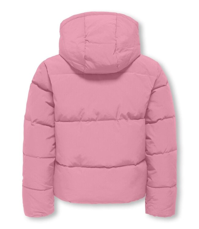 Kids ONLY winter winterjas meisjes - roze - puffer - Kogmalia