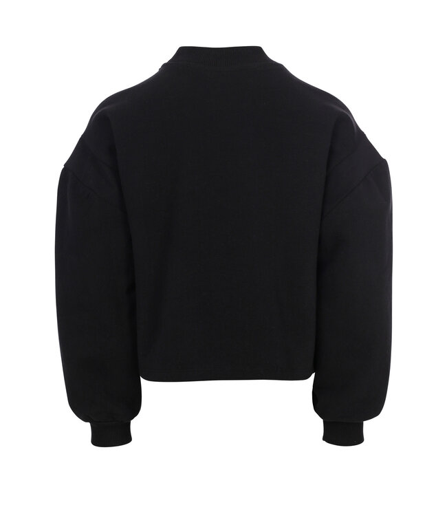LOOXS Little winter sweater meisjes - zwart - ruffle