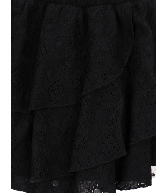 LOOXS Little winter lace rok meisjes - zwart