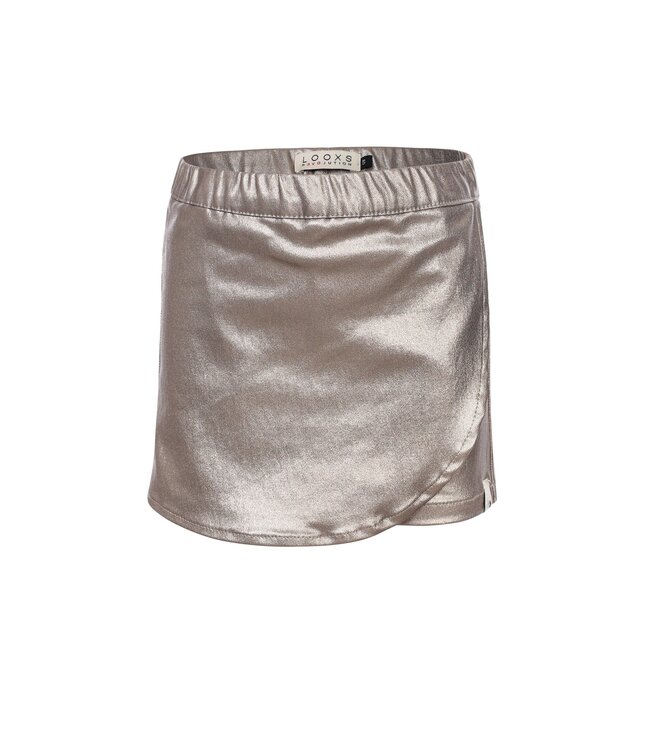 LOOXS Little winter rok meisjes - beige - metallic