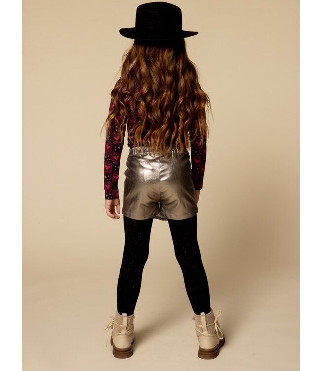 LOOXS Little winter rok meisjes - beige - metallic