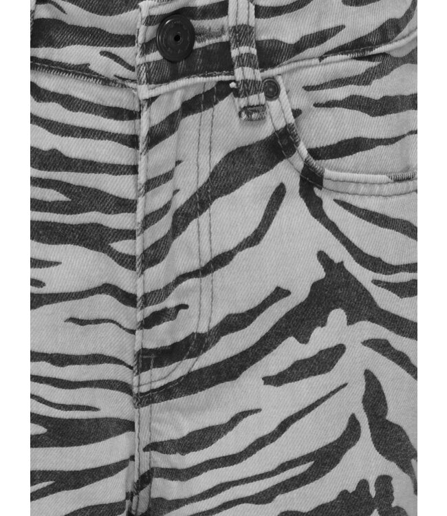 Kids ONLY winter jeansbroek meisjes - roze - KogHope - wide leg fit, zebra