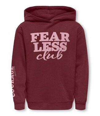 Kids ONLY winter hoodie meisjes - rood - KogDiana
