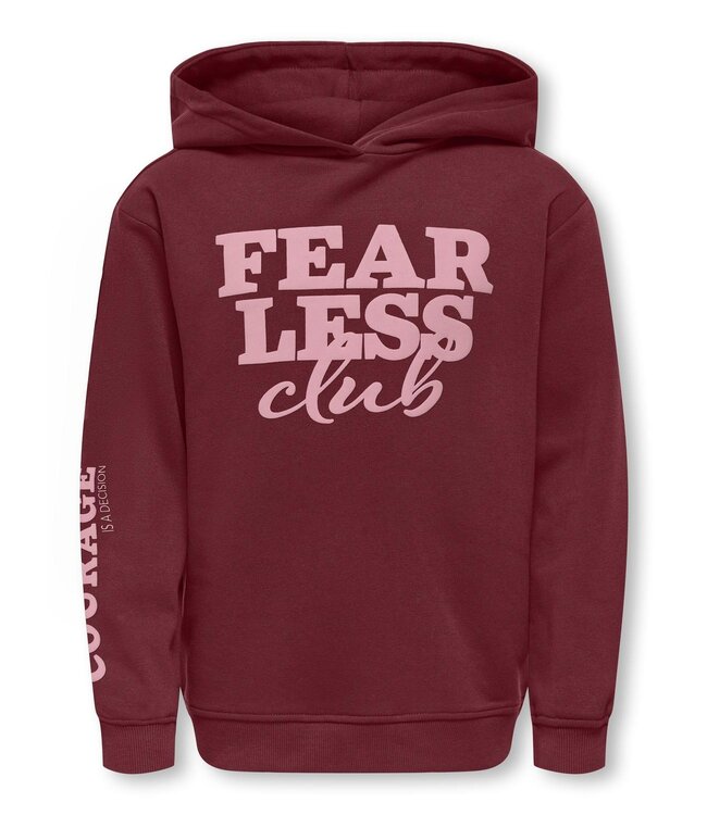 Kids ONLY winter hoodie meisjes - rood - KogDiana