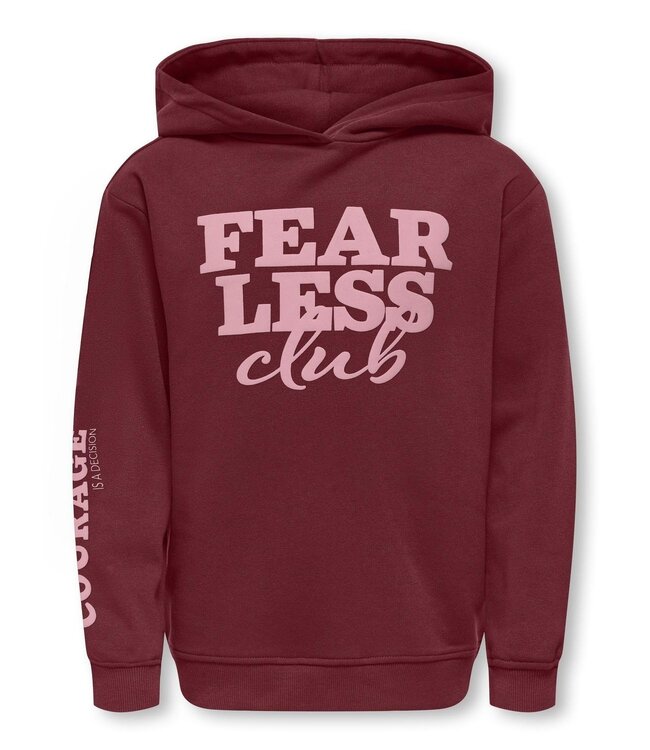 Kids ONLY winter hoodie meisjes - rood - KogDiana