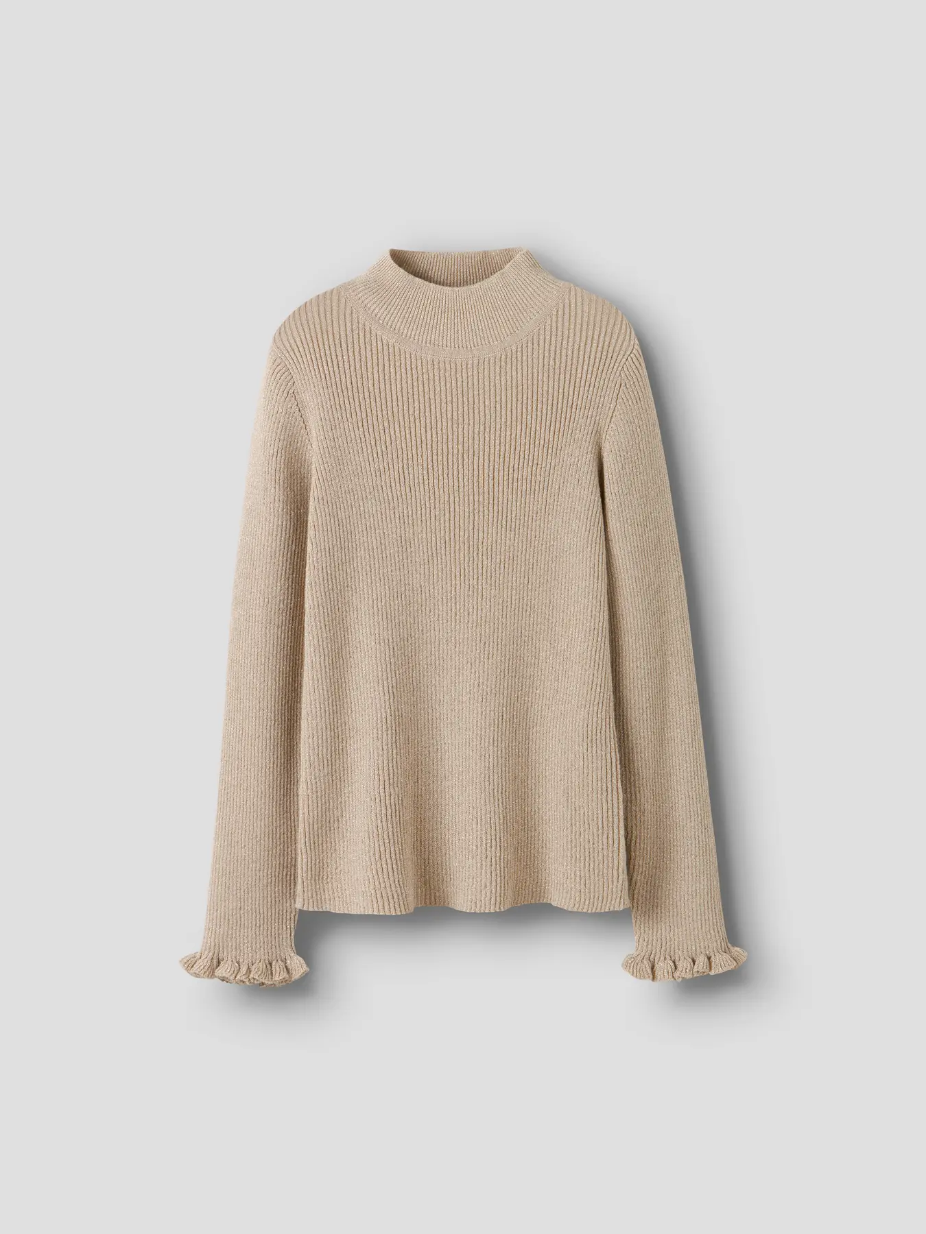Name it winter sweater meisjes - beige - regular fit, gebreid - NkfRiaglitter afbeelding