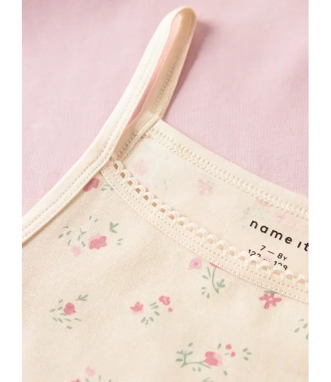 Name it winter ondergoed meisjes - wit - 2p top - NkfStrap