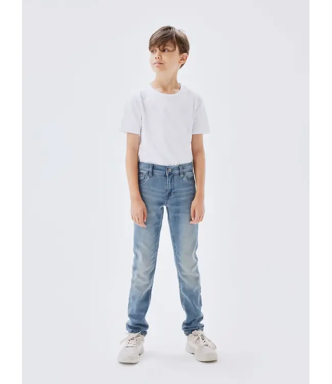 Name it winter jeansbroek jongens - blauw - xslim fit - NkmTheo