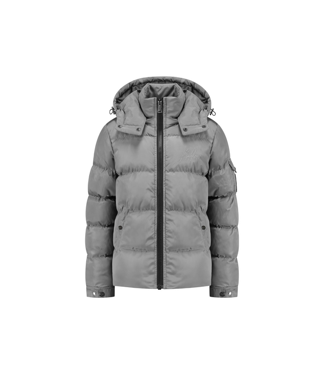Malelions winter winterjas jongens - licht grijs - Patch Puffer