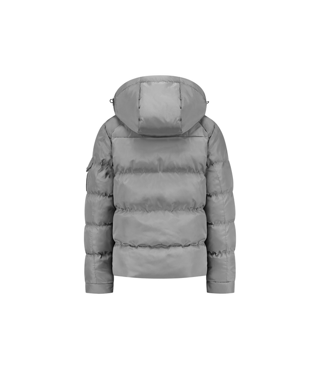 Malelions winter winterjas jongens - licht grijs - Patch Puffer