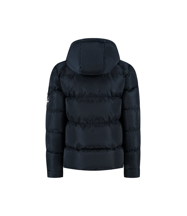 Malelions winter winterjas jongens - navy blauw - Patch Puffer