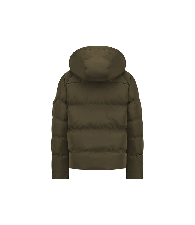 Malelions winter winterjas jongens - army groen - Patch Puffer
