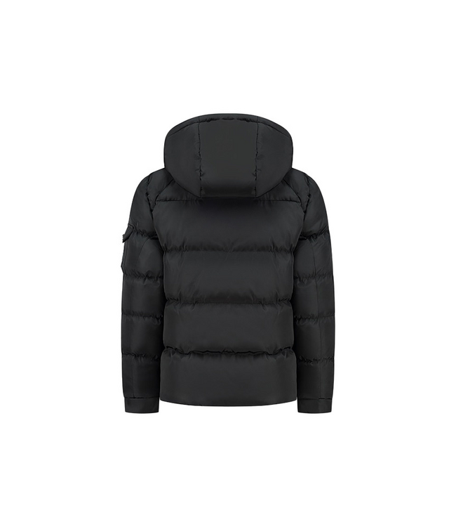 Malelions winter winterjas jongens - zwart - Patch Puffer