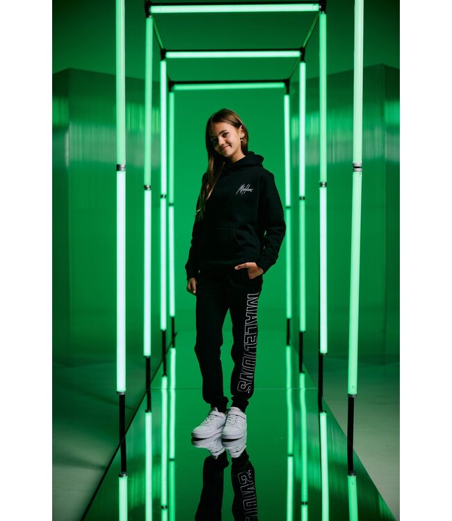 Malelions winter tracksuit meisjes - zwart - Tribe + GRATIS PET!