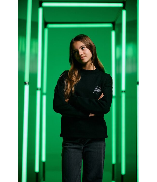 Malelions winter sweater meisjes - zwart - Tribe