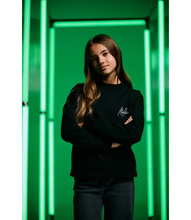 Malelions winter sweater meisjes - zwart - Tribe