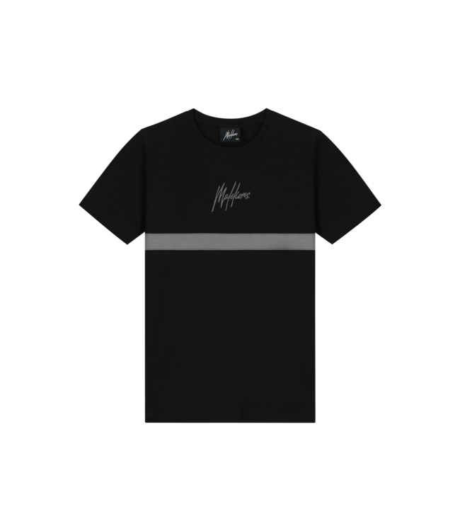 Malelions winter t-shirt jongens - zwart grijs - Tube