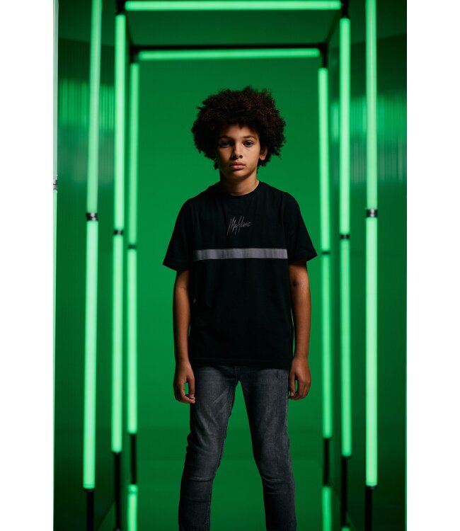 Malelions winter t-shirt jongens - zwart grijs - Tube