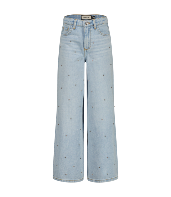 Raizzed zomer jeans broek meisjes - blauw - Monaco - extra wide leg
