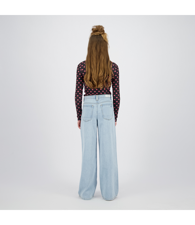 Raizzed zomer jeans broek meisjes - blauw - Monaco - extra wide leg