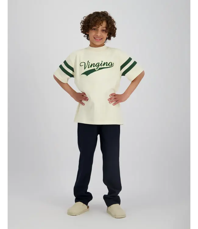 Vingino zomer t-shirt jongens - off white - Hoyt - oversized