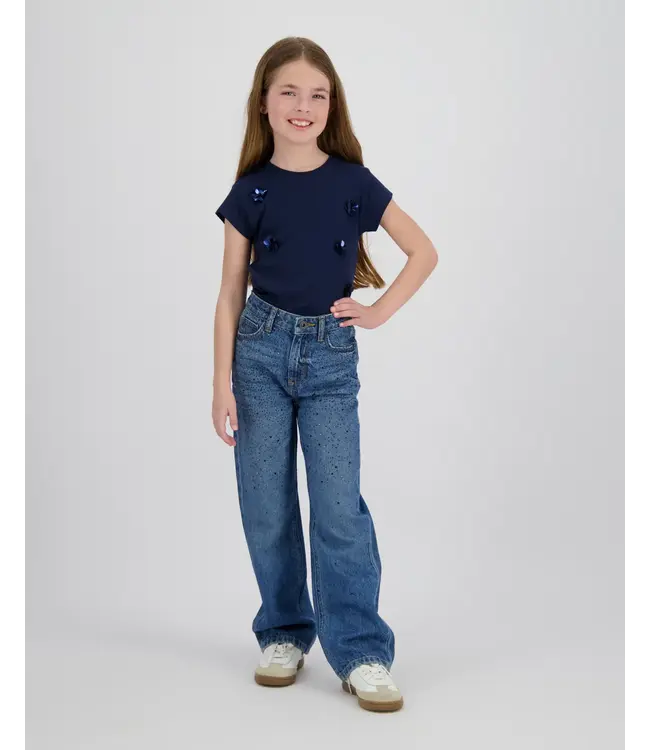 Vingino zomer t-shirt meisjes - blauw - Jessie