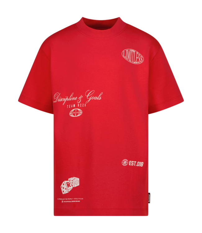 Raizzed zomer t-shirt jongens - rood - Hold - boxy fit