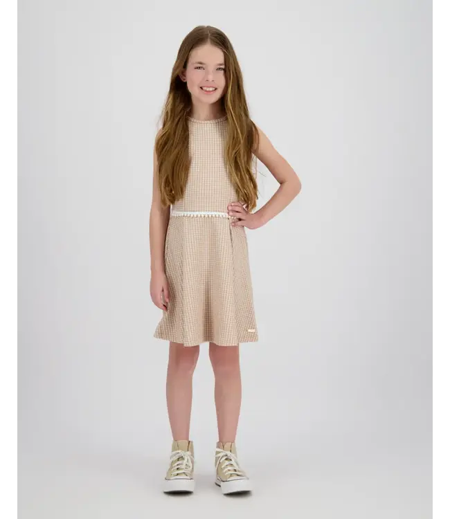 Vingino zomer jurk meisjes - taupe - Peline