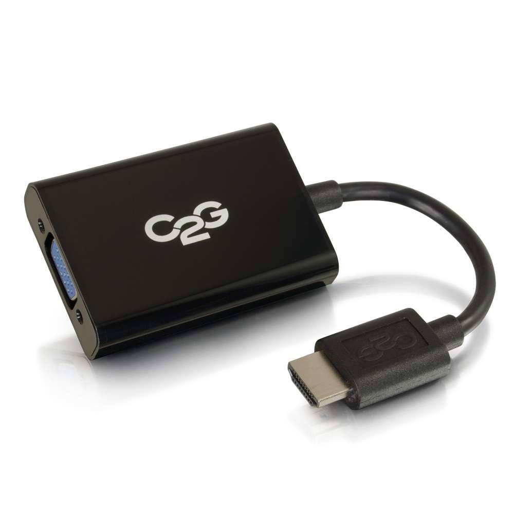C2G HDMI naar VGA en Stereo Audio Adapter Converter Dongle afbeelding