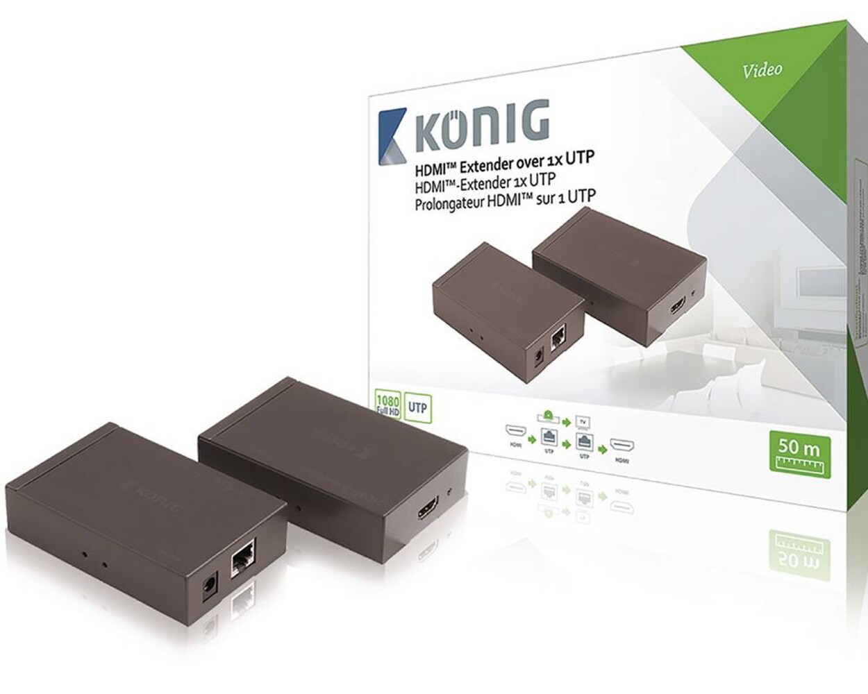 König König HDMI Extender 50 meter König König HDMI Extender 50 meter