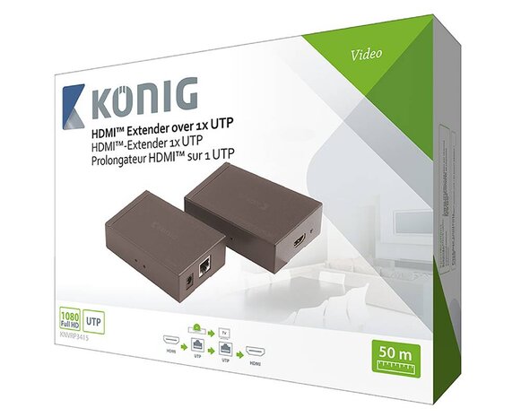 König König HDMI Extender 50 meter König König HDMI Extender 50 meter
