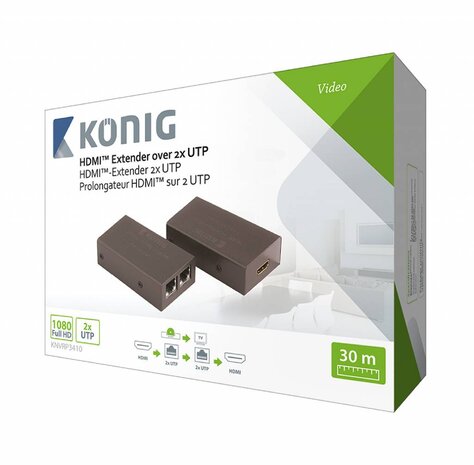 König König HDMI Extender 30m König König HDMI Extender 30m