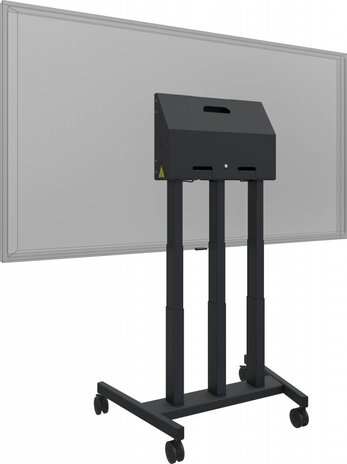 Smartmetals Electrisch verstelbare vloerlift op wielen met anti-collision voor touch screens tot 86" max 120kg