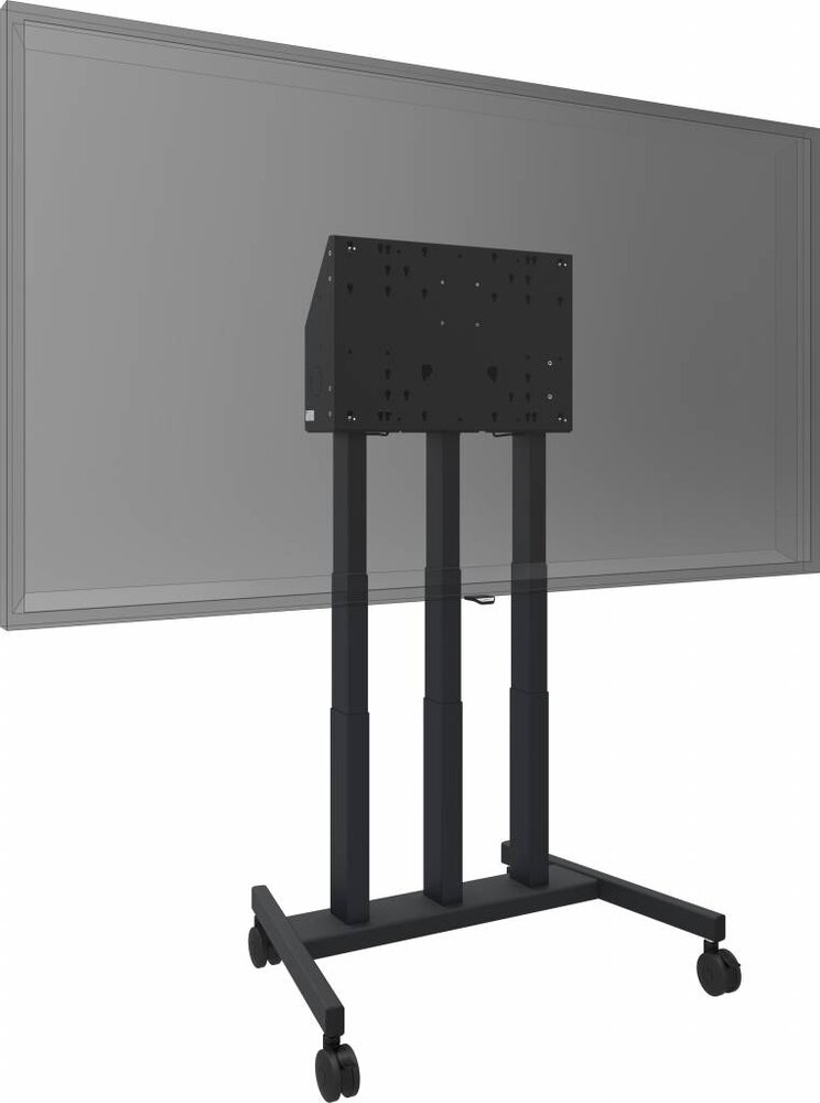 Smartmetals Electrisch verstelbare vloerlift op wielen met anti-collision voor touch screens tot 86" max 120kg