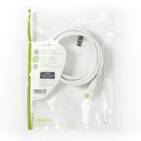 Nedis Nedis 5m HDMI wit Nedis Nedis 5m HDMI wit