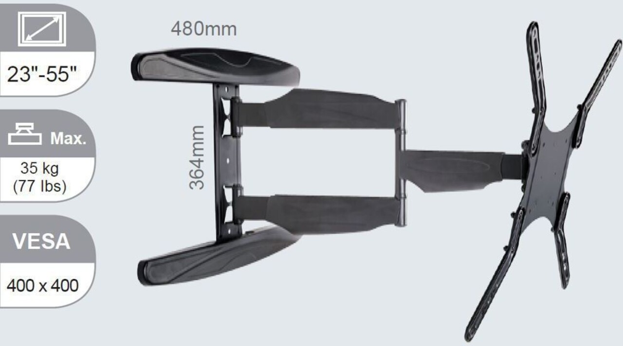 Vivolink Vivolink universele wandbeugel 23 tot 55 Inch Vivolink Vivolink universele wandbeugel 23 tot 55 Inch