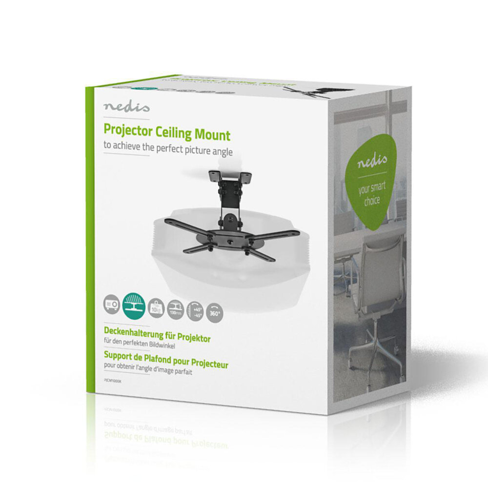 Nedis Nedis Projector Plafondbeugel 130mm tot 10 kg