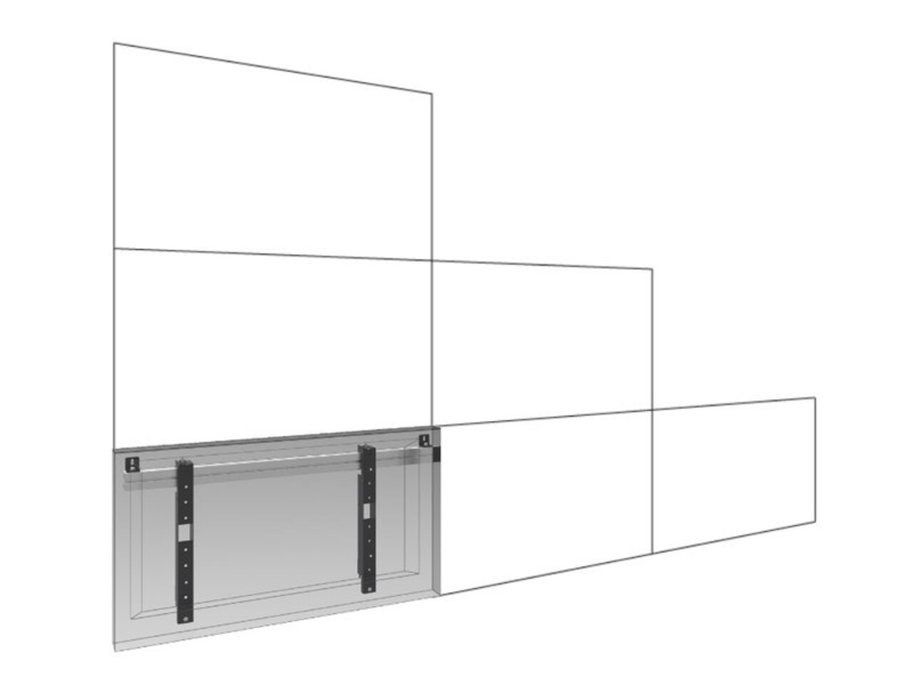 LG Videowall 110 inch diagonaal