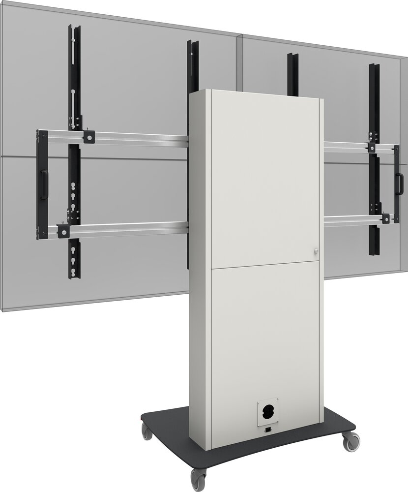 Smartmetals SmartMetals Mobiele VideoWall elektrische hoogteverstelling