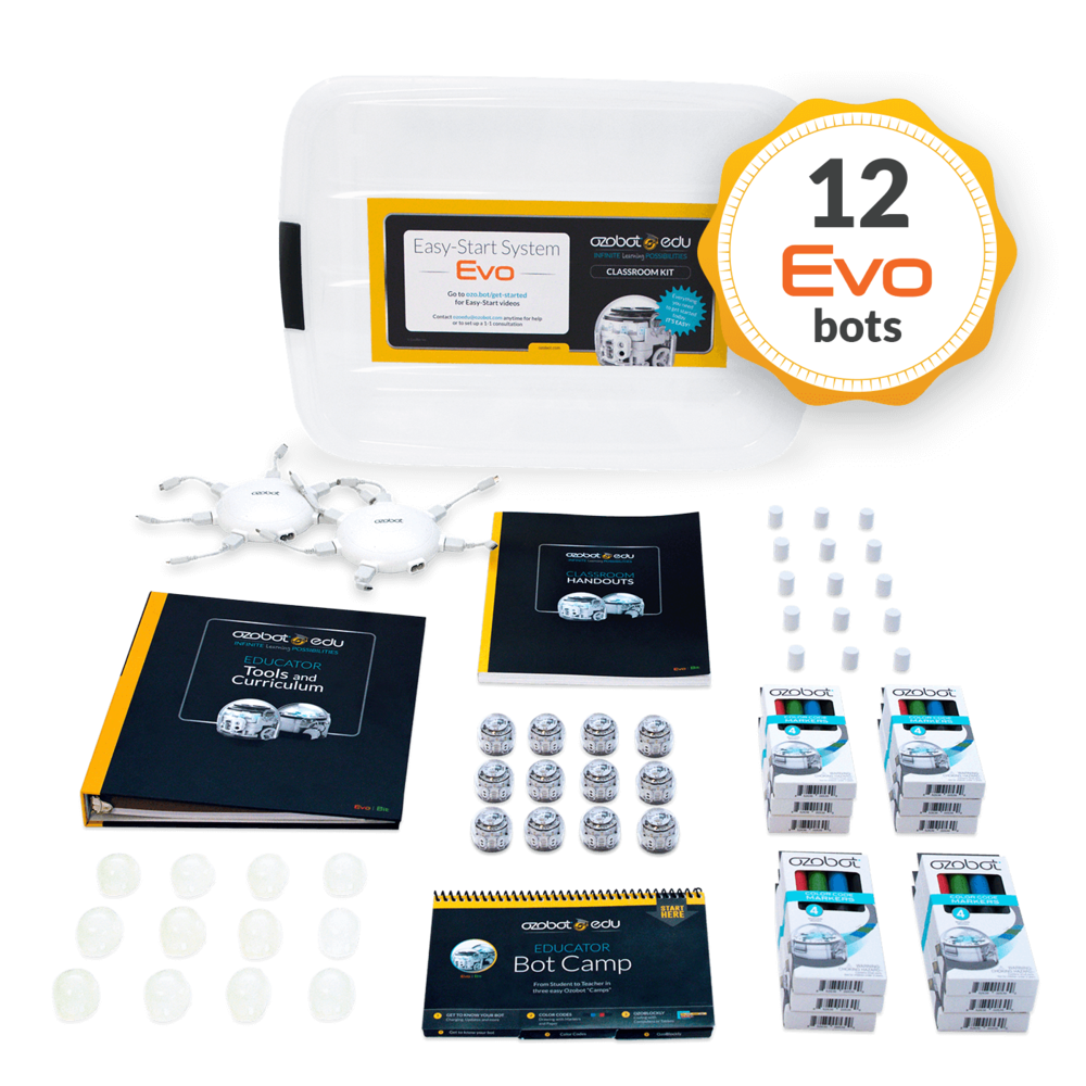 Ozobot Ozobot Evo Classroom Kit 12 stuks Ozobot Ozobot Evo Classroom Kit 12 stuks